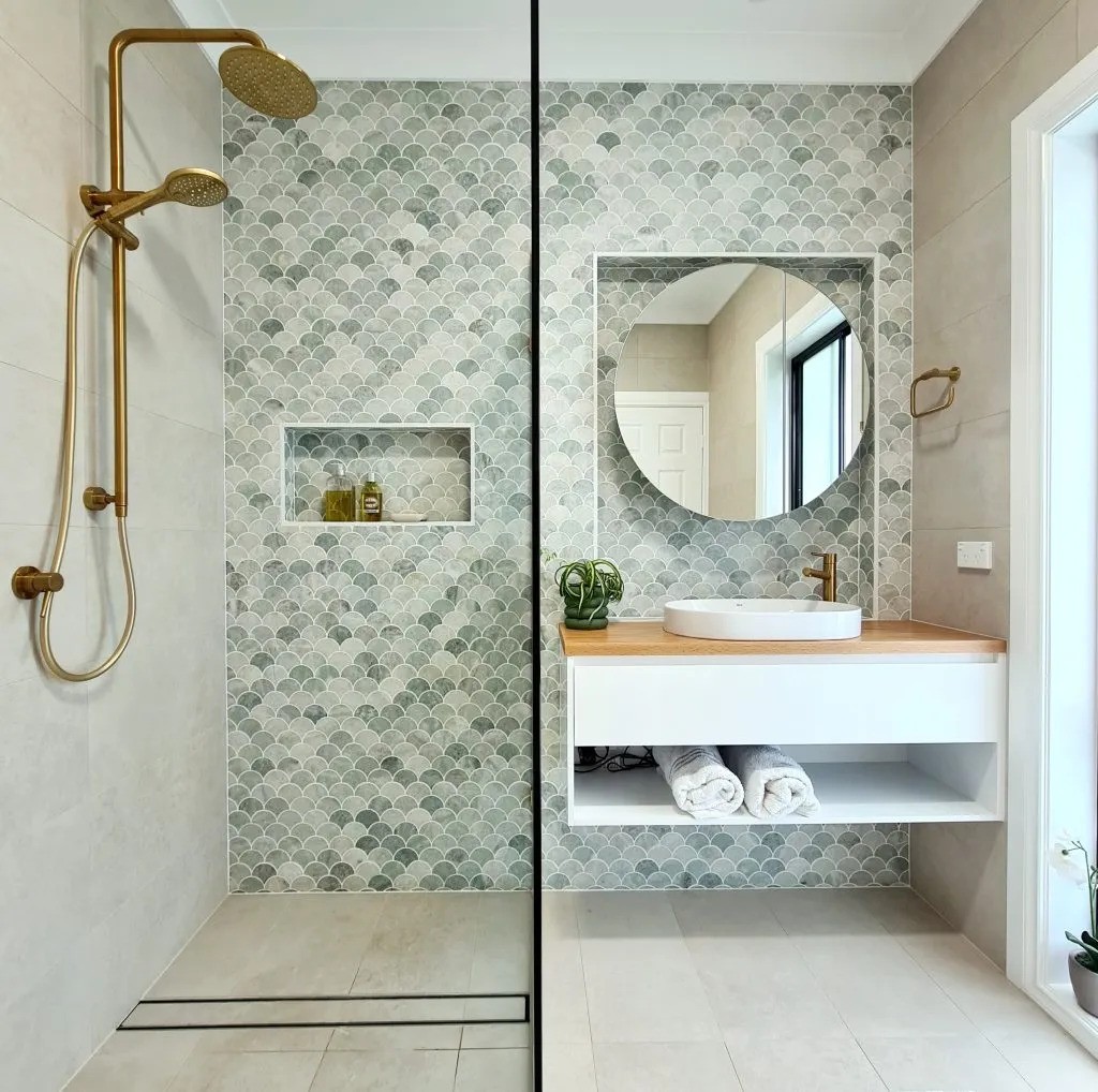 Completed bathroom renovation by Mark Sheppard Bathroom and Renovations Canberra