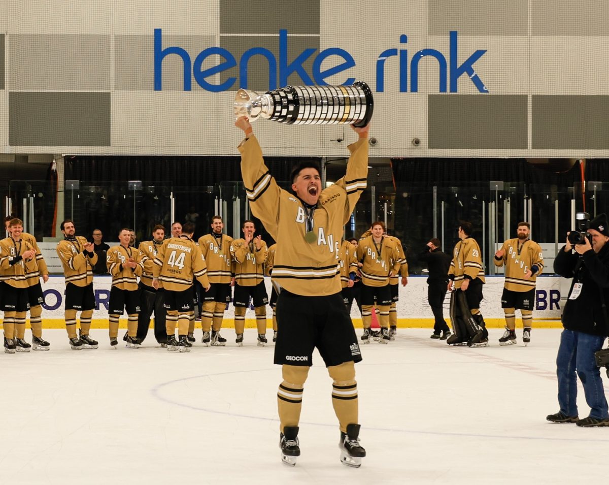 The Goodall Cup is back in the hands of the CBR Brave in 2024. Photo: veritykg.photos (CBR Brave Facebook).