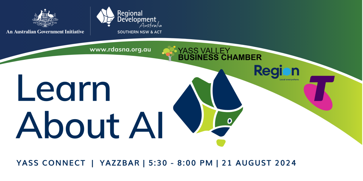 Yass Connect Learn About AI event poster