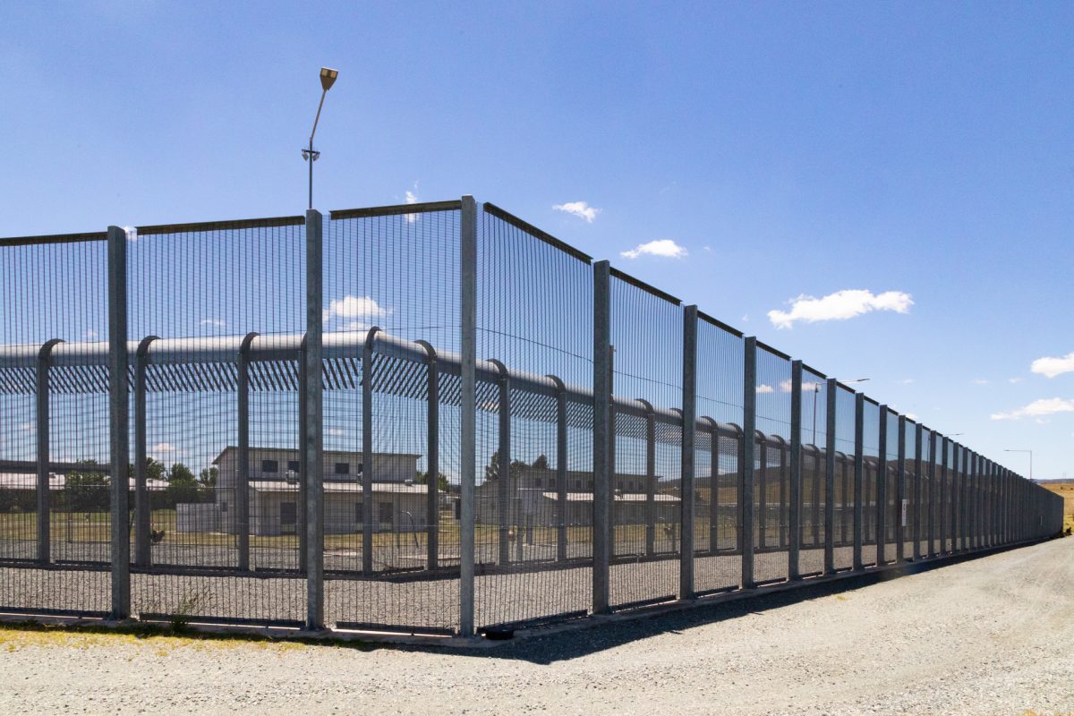 Accomodation behind high fence