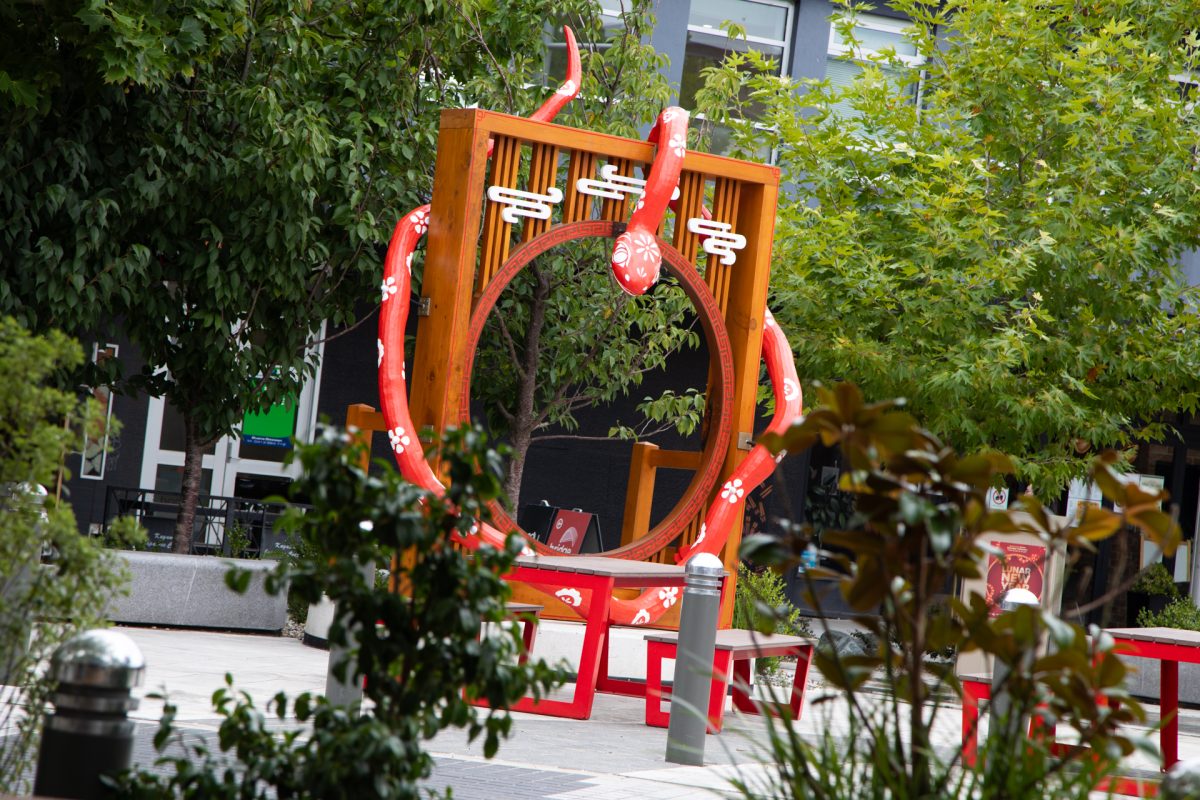 Year of the Snake timber display