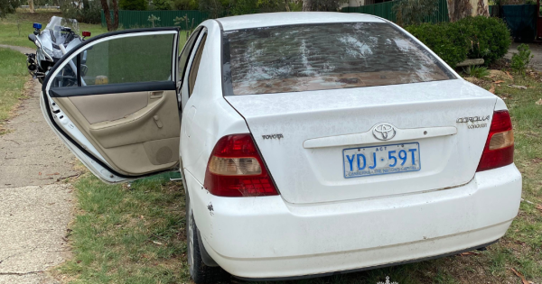 Stolen car allegedly driven erratically on three wheels, police seek witnesses
