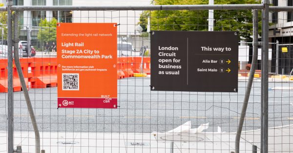 Periodic weekend closures of Northbourne Avenue on the way for light rail stage 2A works