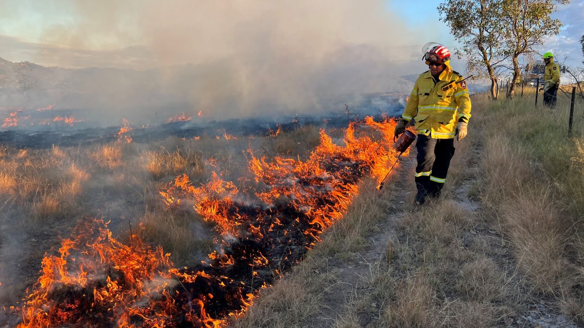 ACT Volunteer Brigades Association helps backburn.