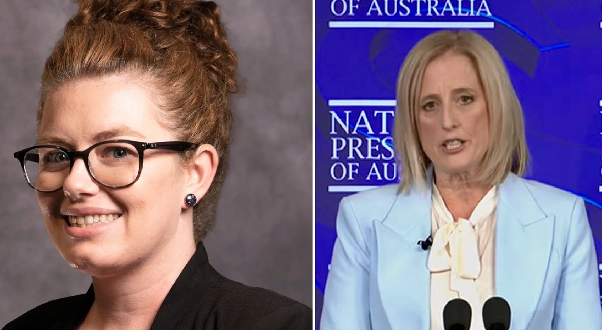 collage of portraits of two women and a man