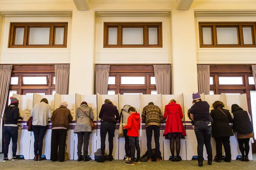 photo of voters at OPH