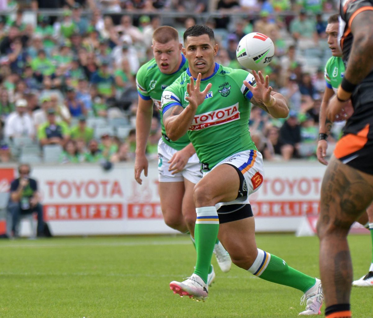 Jamal Fogarty leads by example. Photo: Jaye Grieshaber.