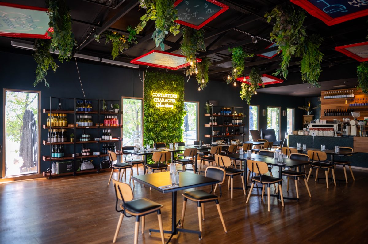 Contentious Character's indoor dining area