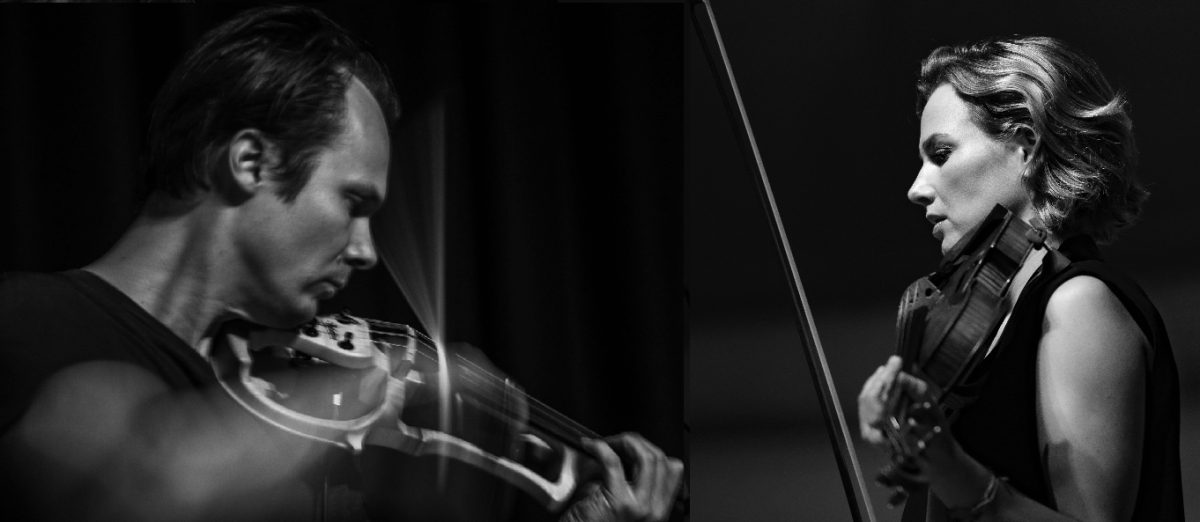 Satu Vänskä (violin) and Erkki Veltheim (violin/viola)