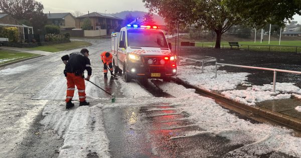 'Wildcard' hail shower peppers parts of Queanbeyan region
