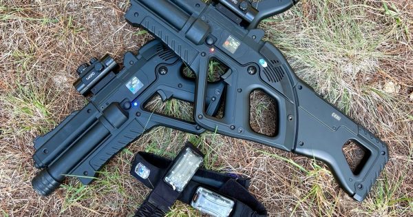 WATCH: Canberra's first outdoor laser-tag in action