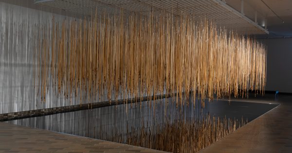 The rattling of thousands of wooden spears at the National Gallery means that the battle continues