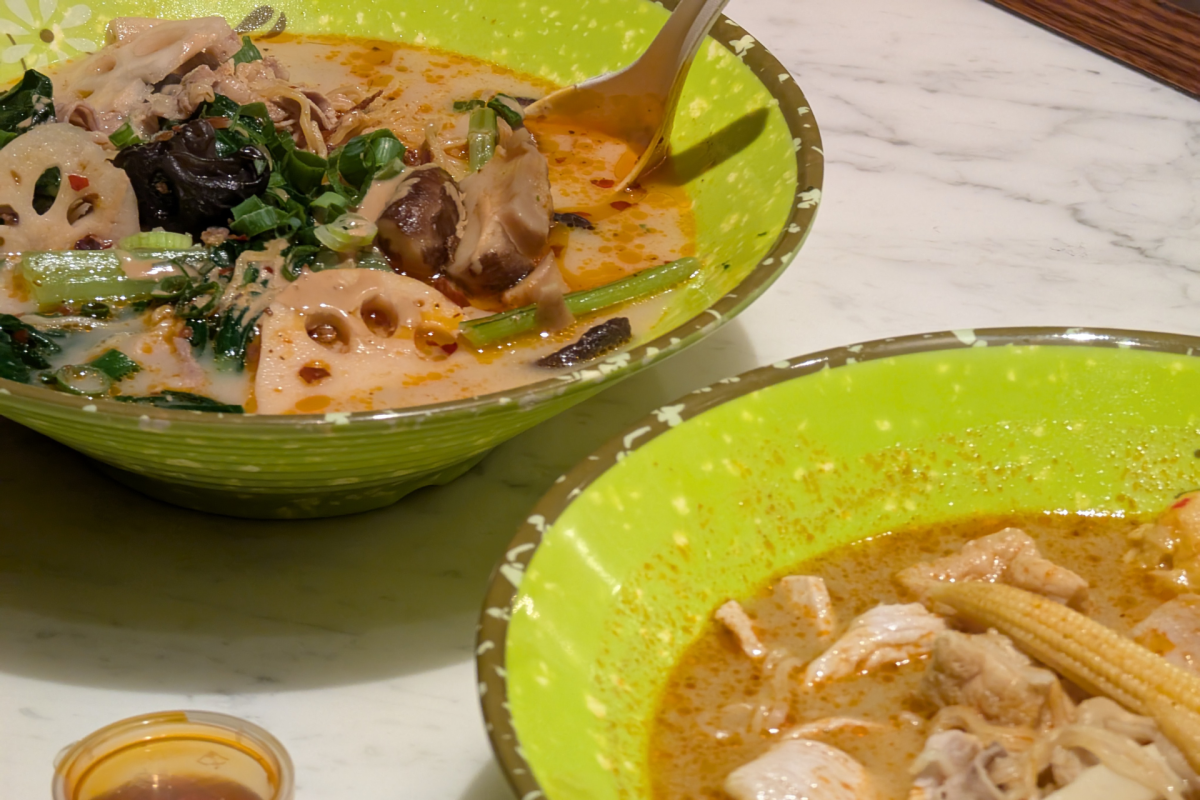 Two bowls of soup