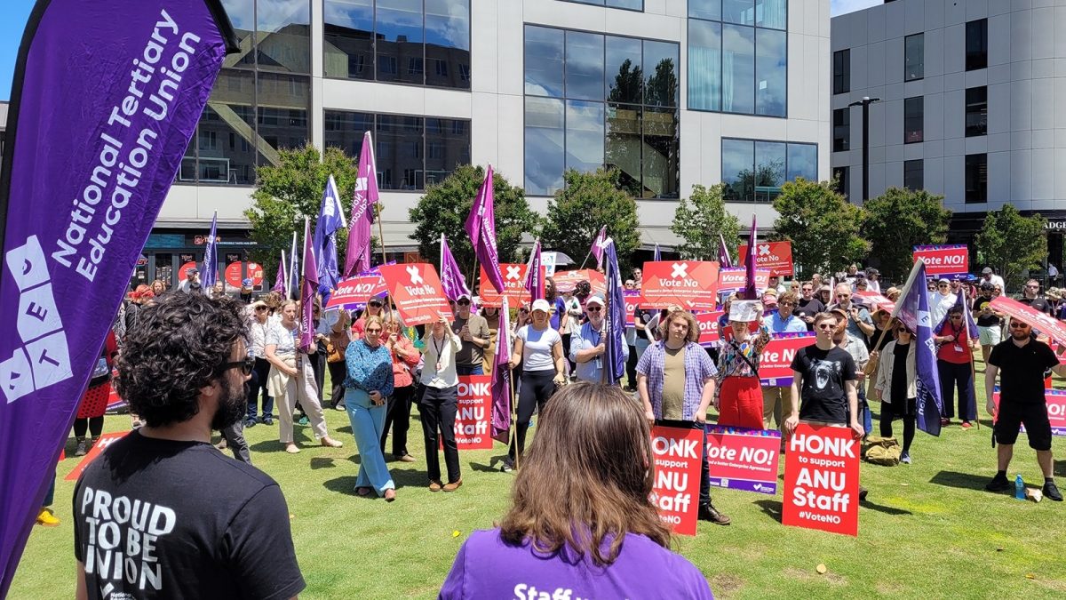 NTEU protest group