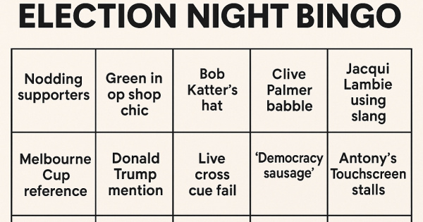 Bingo! You can be a winner on election night regardless of the outcome