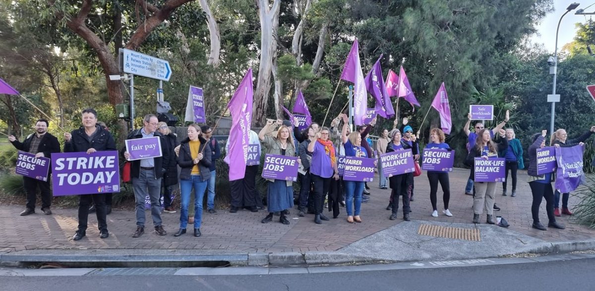 protest group at UOW