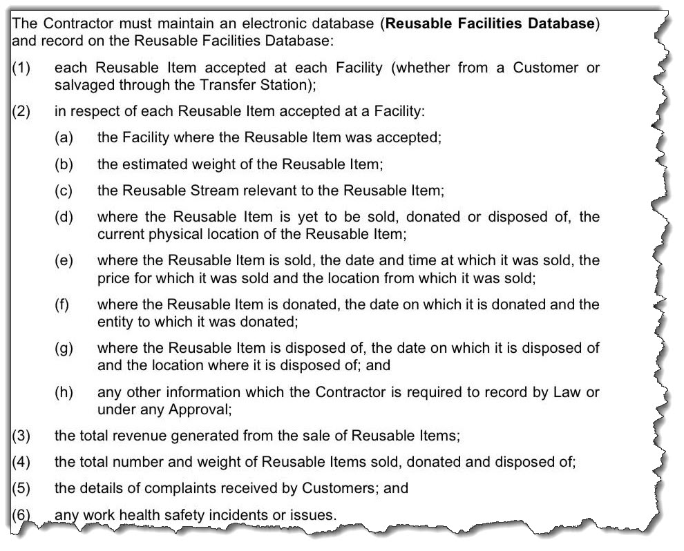 Government contract excerpt