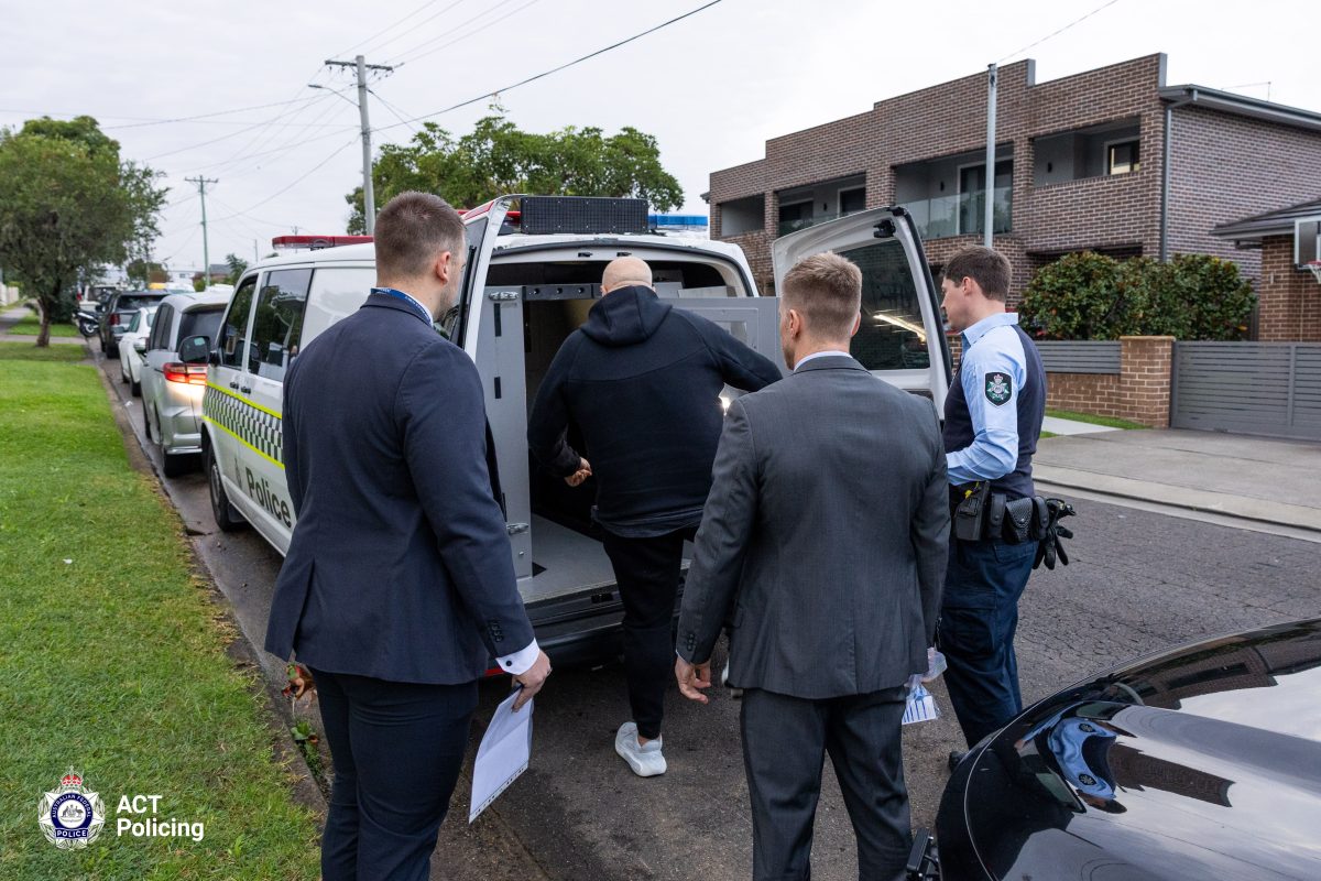 Police arrested 63-year-old Ray Younan (second left) in Wentworthville, NSW on 27 May.