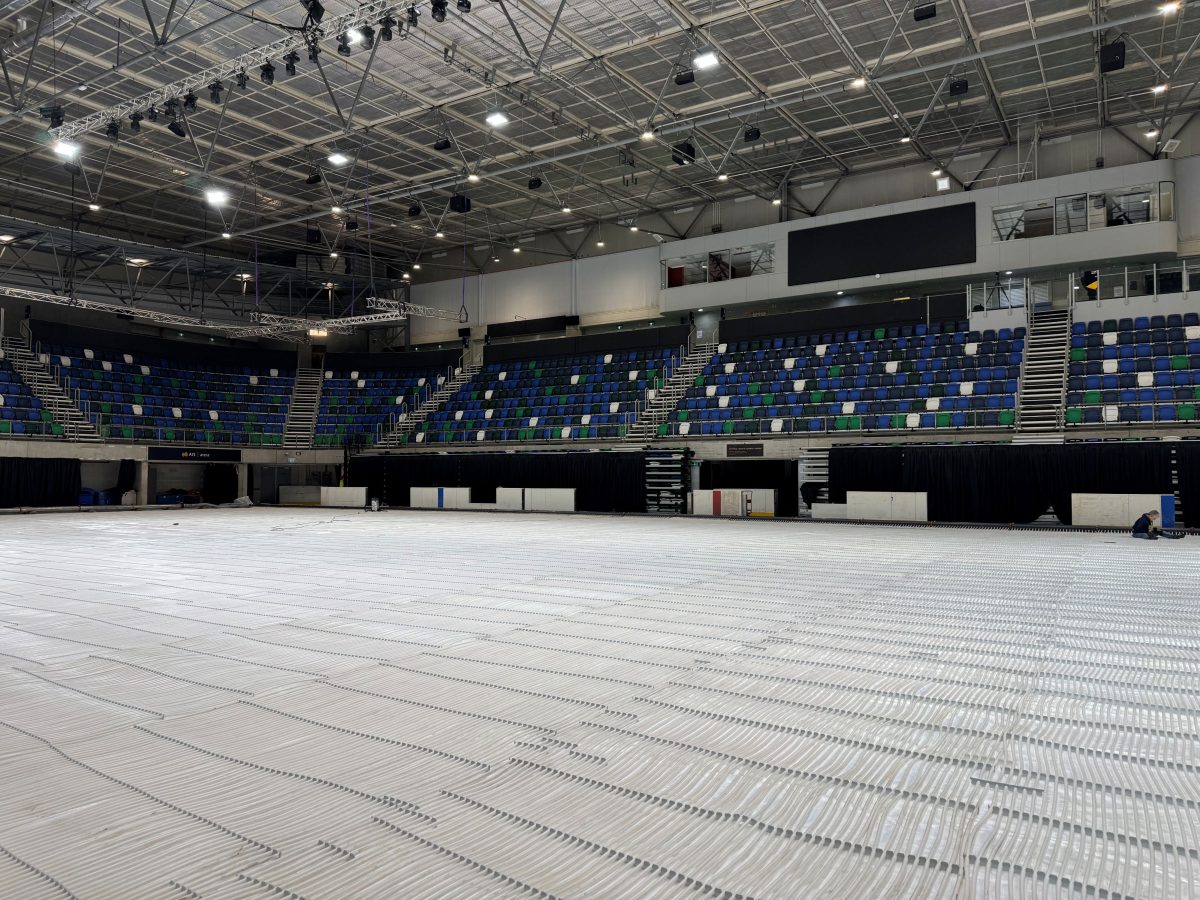 AIS ice rink during construction