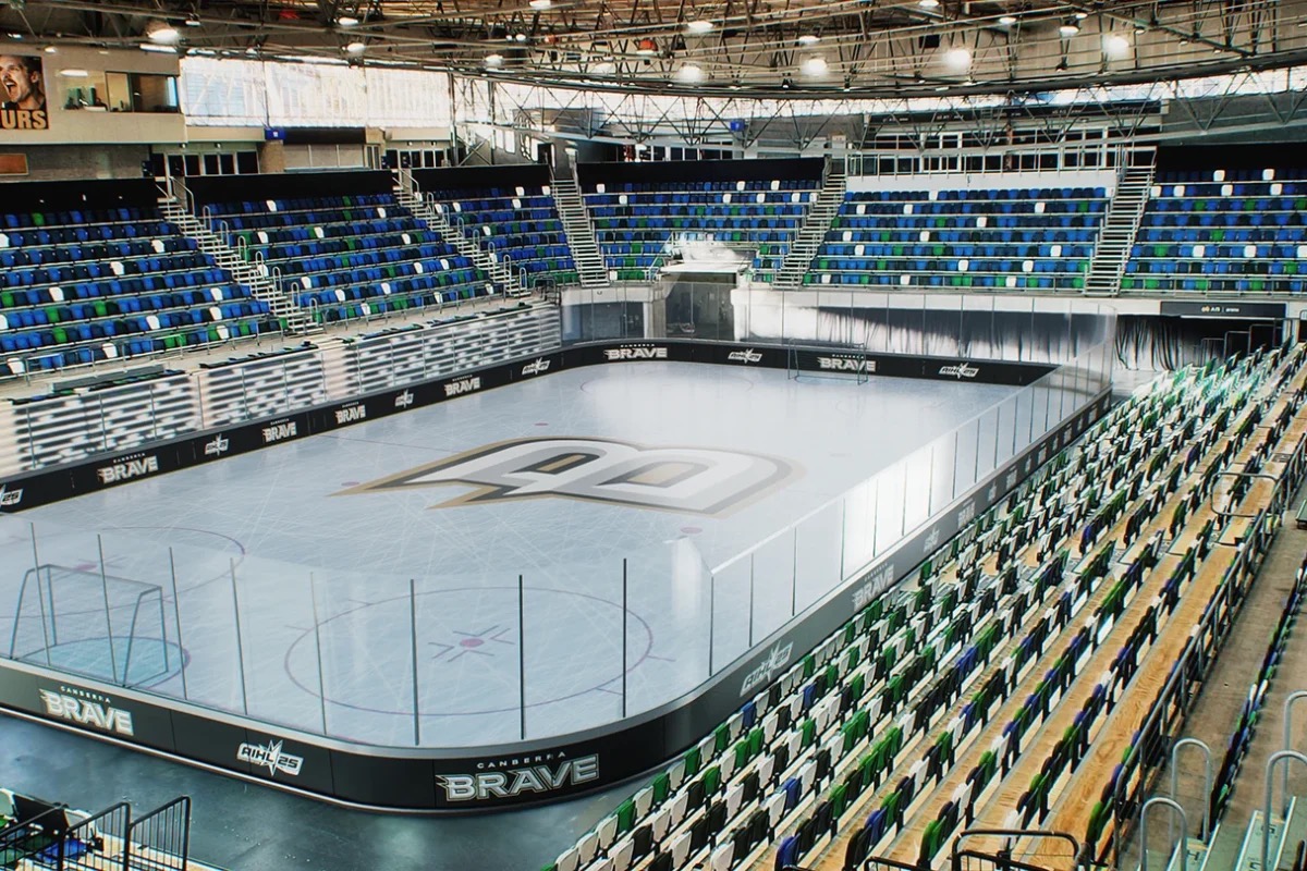 Canberra Brave’s new temporary home at the AIS Arena. Photo: Canberra Brave website.