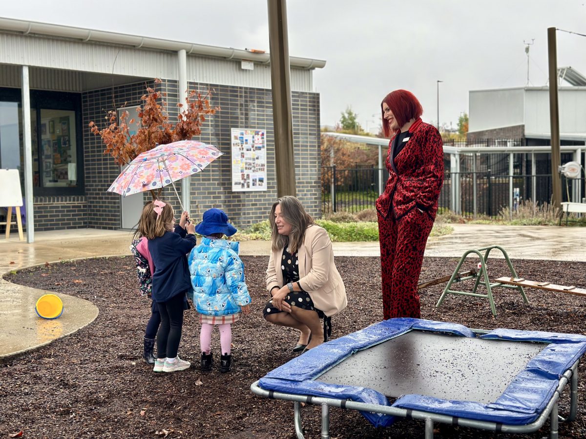 School children with Yvette Berry