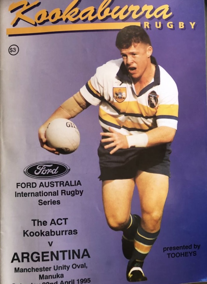 The matchday program ahead of the Kookaburras/Argentina game in 1995. Photo supplied.