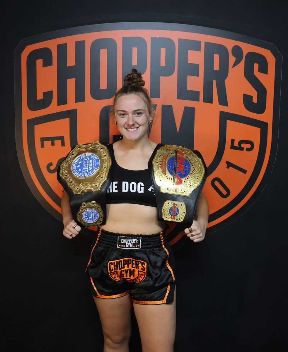 Tilly Bell has been training at Choppers Gym, Dickson, since the age of 15 years. Photo: Choppers Gym Facebook.
