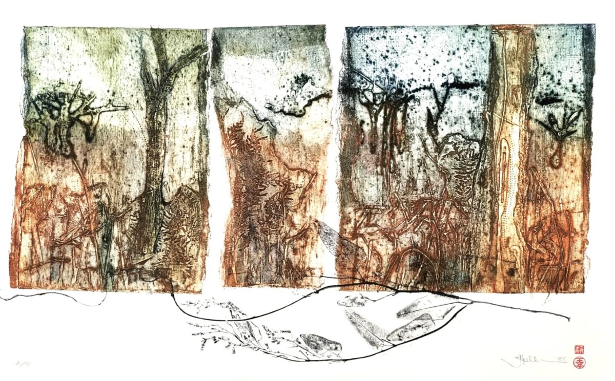 Abstracted landscape image - horizontal orientation