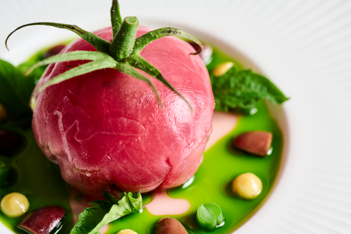 a close up of a dish by Les Bistronomes