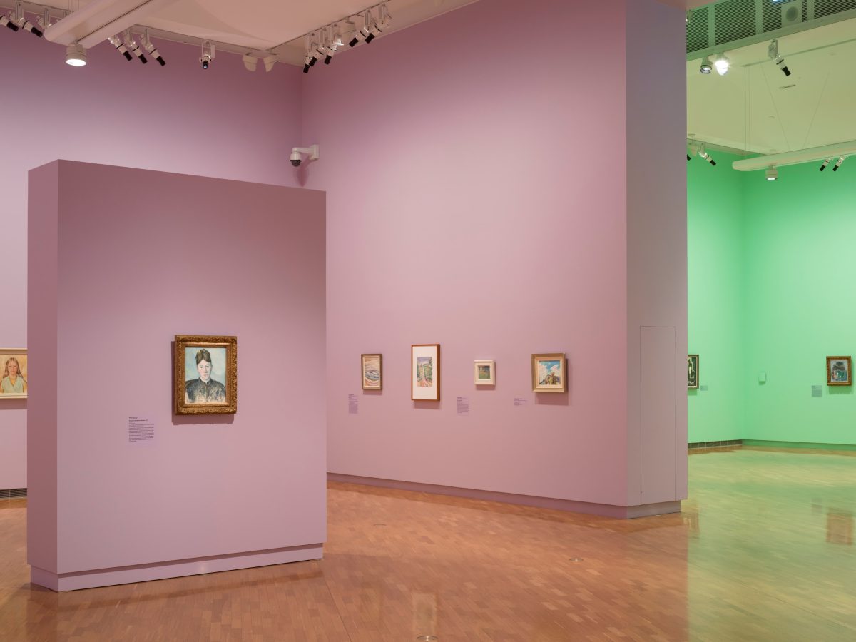 installation photo of a gallery
