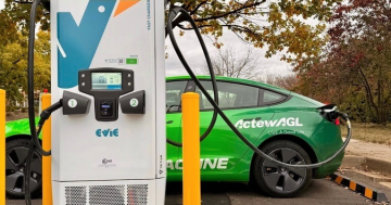 Canberra's first 'mixed-use' EV charger opens in Turner