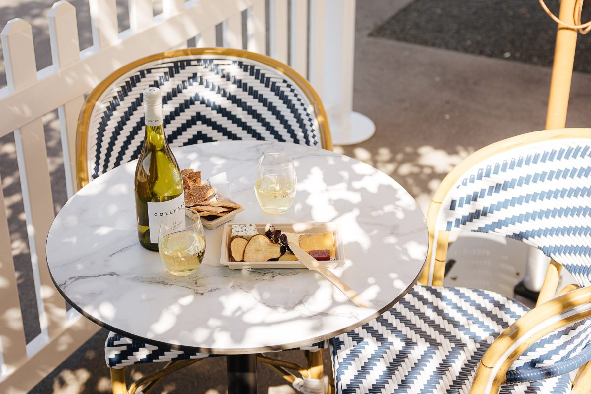 outdoor dining at Margot 