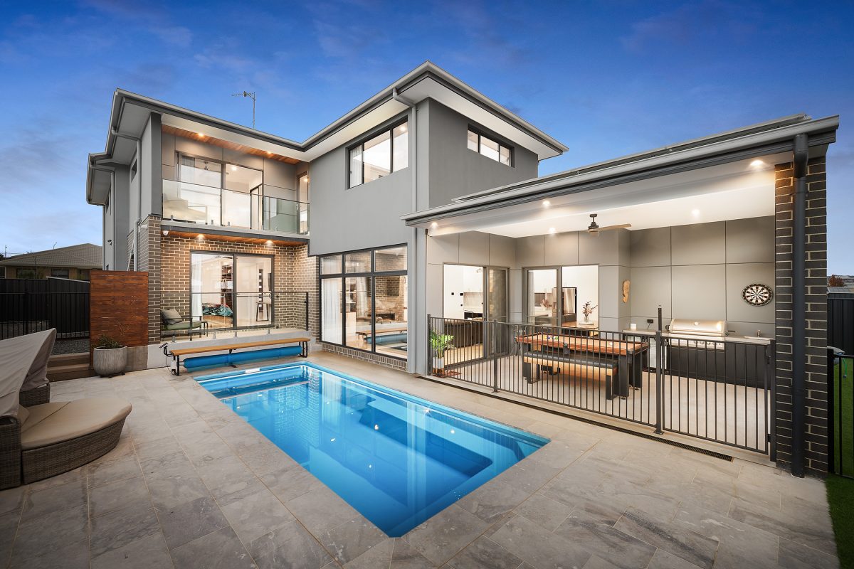 exterior of home with pool