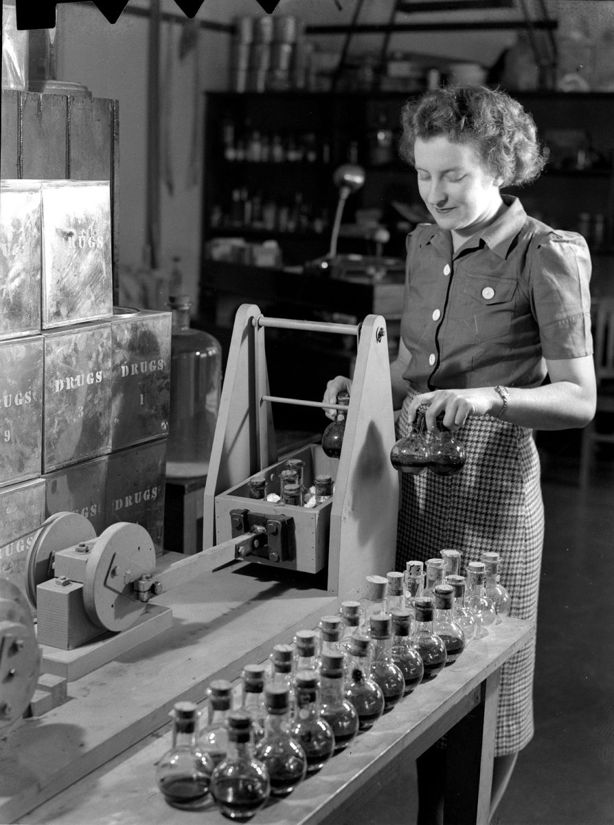 Moira Hardy worka at the Dickson Experiment Station