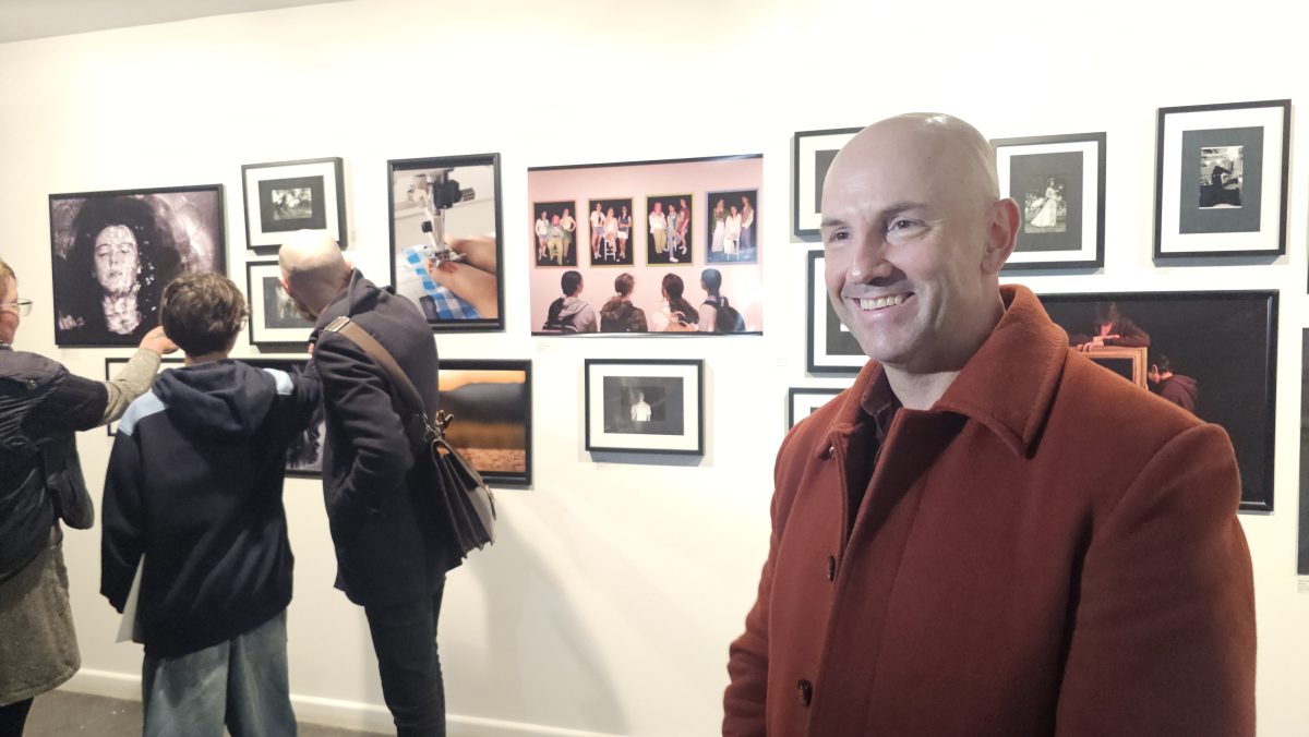 David Mathews at enter the unknown exhibition