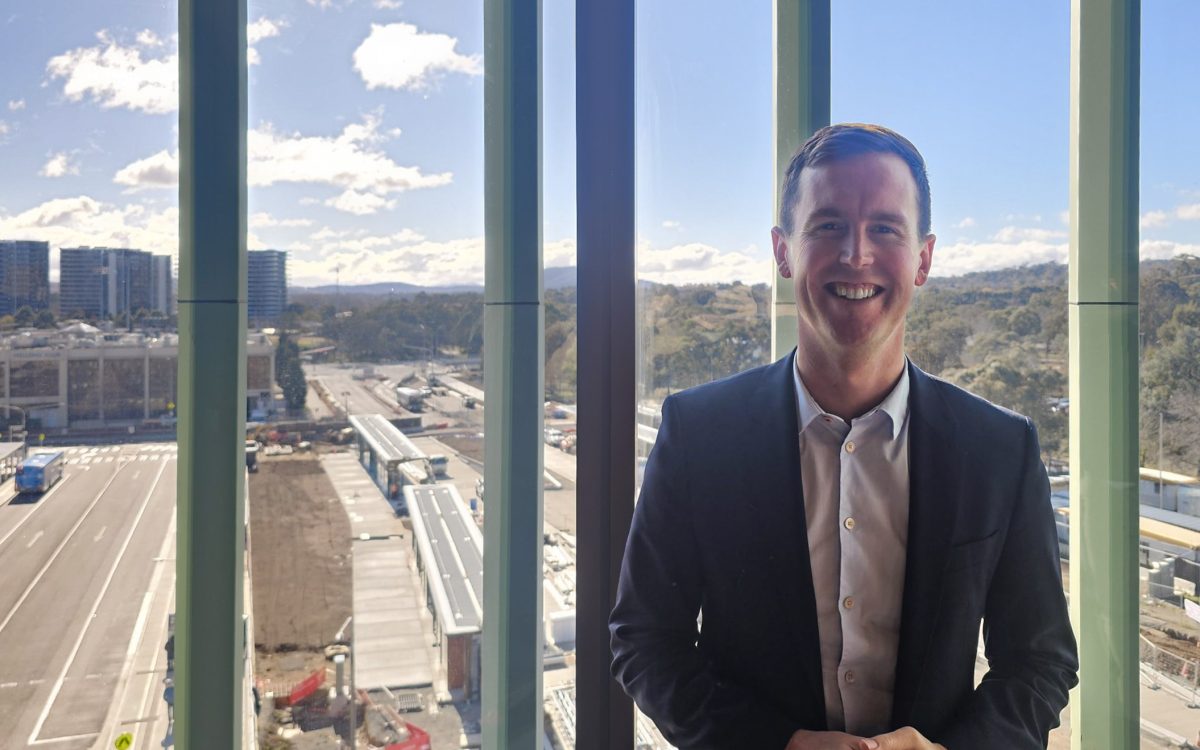 Chris Steel in the CIT campus, standing above the bus interchange.
