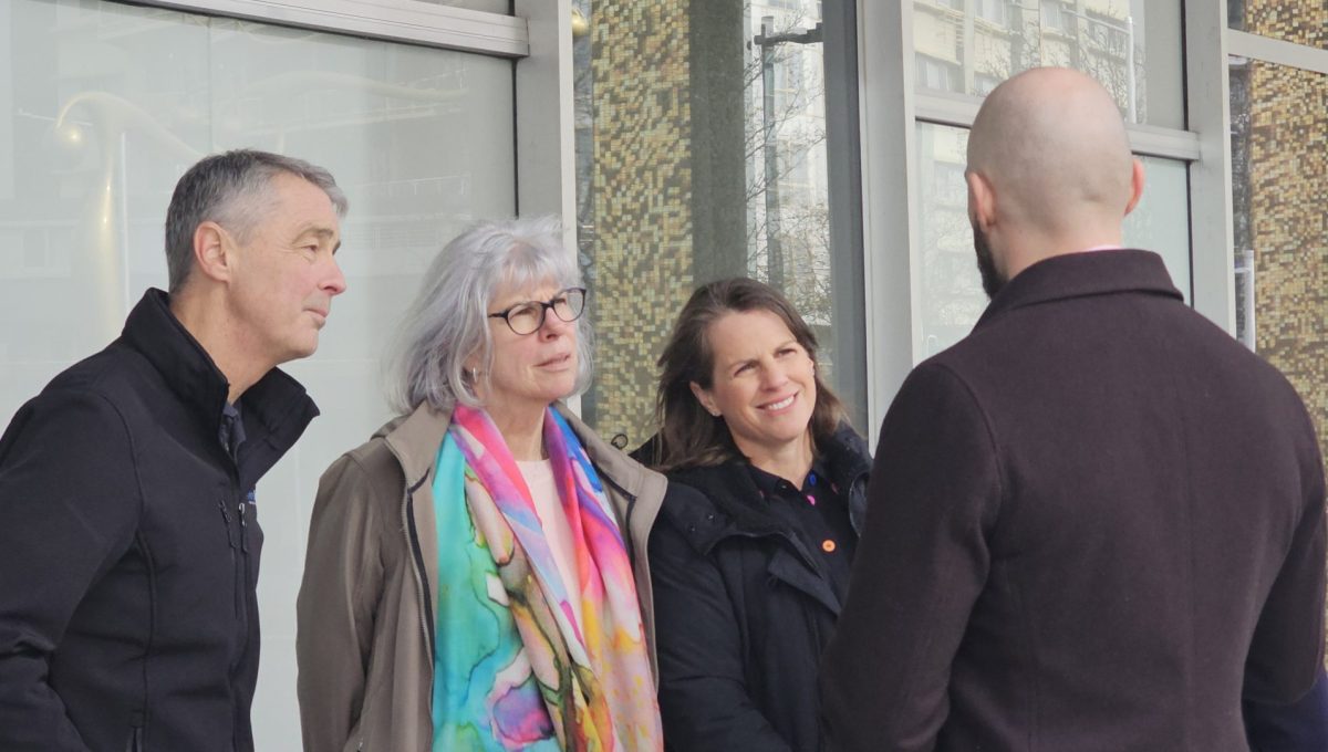 Thomas Emerson consults with community leaders