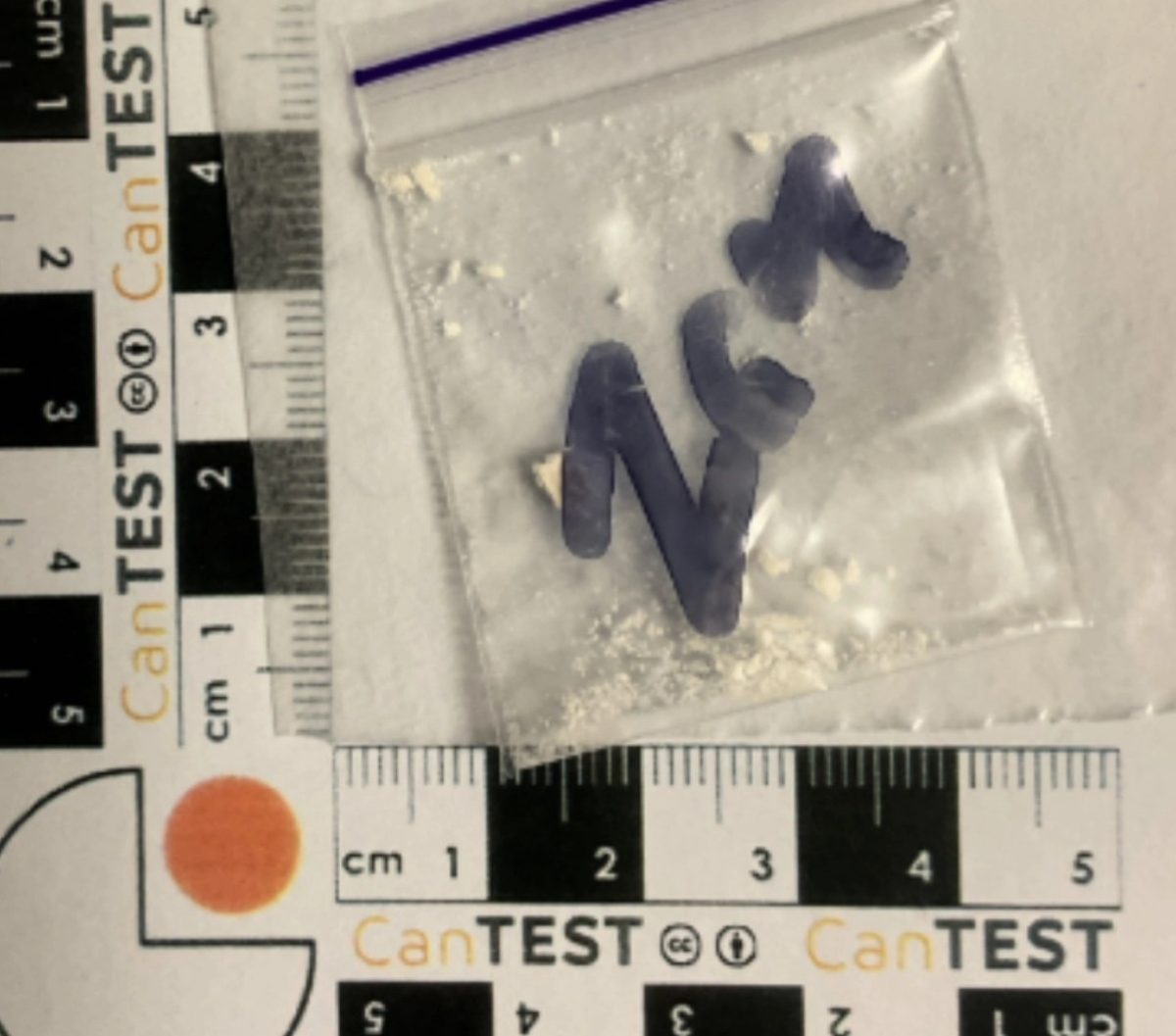 crushed white powder in bag