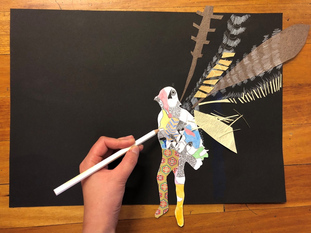 Kids Workshop: Make a Layered Lyrebird Drawing