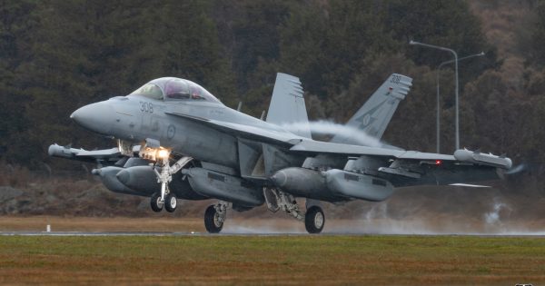 Was it a bird? Nope. Was it a plane? Yeah, actually. 'Electronic attack aircraft' (if we're being specific)