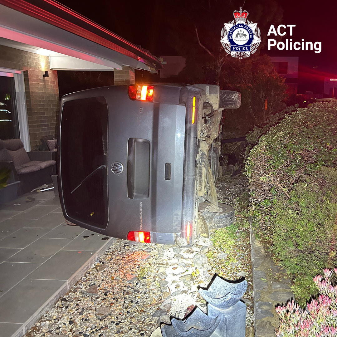crashed van
