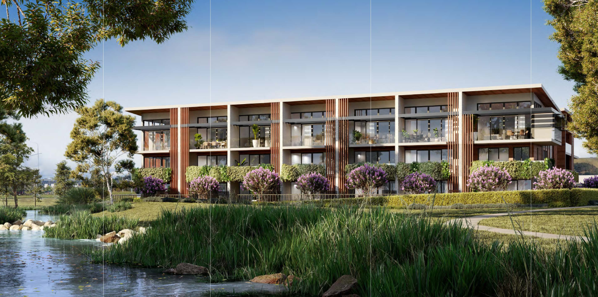 An artist's impression of the 32-apartment development approved for the vacant land.
