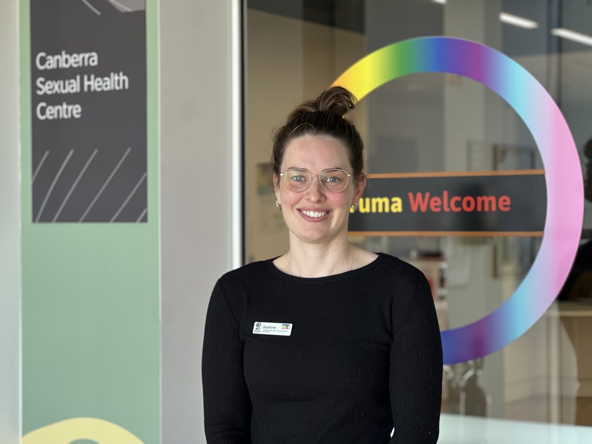 Nurse Justine Shuck at the Sexual Health Centre.