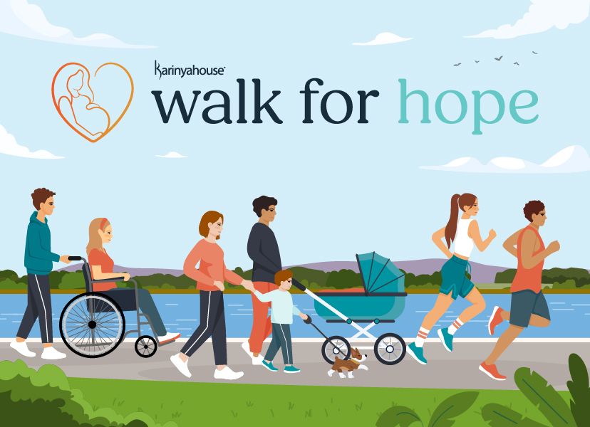 Karinya House walk for hope event poster