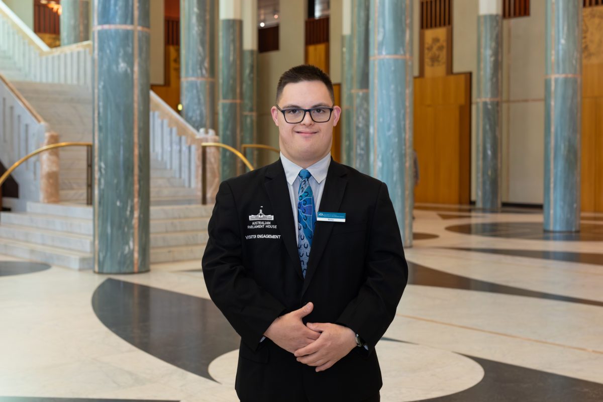 Remy, 26, working at Parliament House