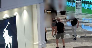 WATCH: Footage of machete-brandishing teen's outlet centre robbery played to court