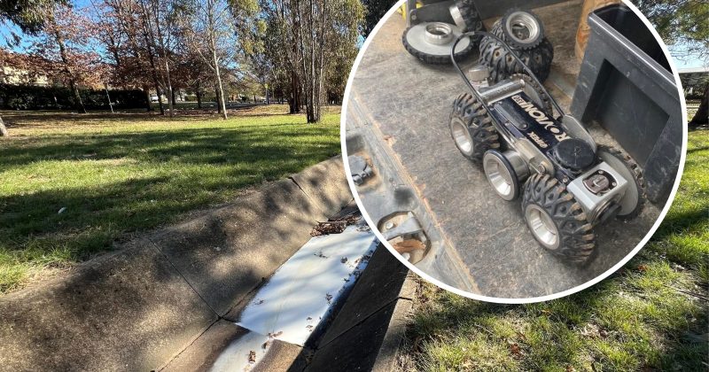 Pollution-hunting robot cracks case of mysterious `white stuff' in Yarralumla Creek