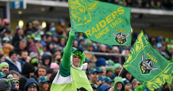 The Raiders are well on top in the battle with the Brumbies and GWS for the hearts and minds of Canberrans