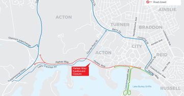 Parkes Way to close in both directions this weekend, future closure on the cards