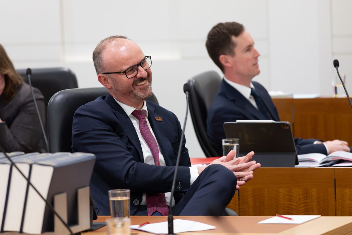 Chief Minister Andrew Barr, MLA.